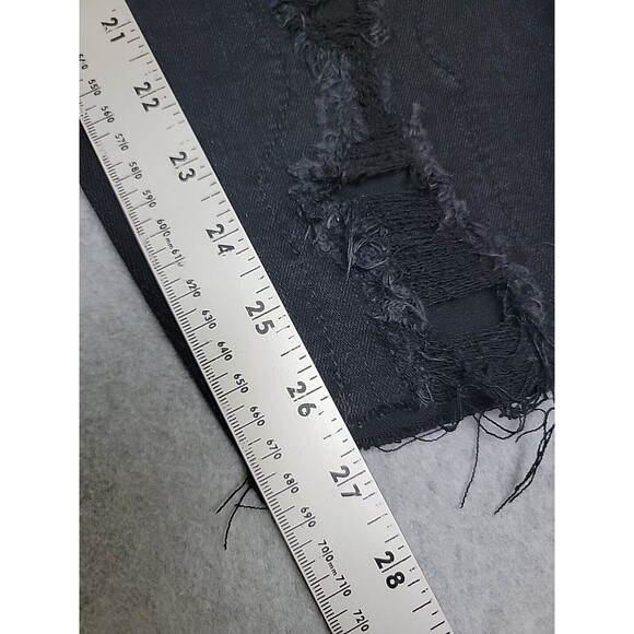 Judy Blue Jeans Womens 22W 42x27 Skinny Black Distressed High Rise Stretch Plus - Picture 3 of 13